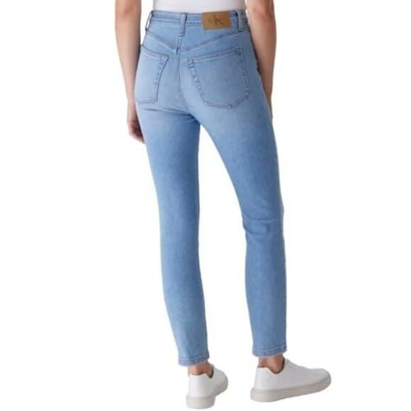 Calvin Klein Jeans Women’s High-Rise Skinny Jean, Light Blue, 12 - Picture 2 of 2